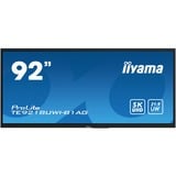 iiyama TE9218UWI-B1AG, Pantalla de gran formato negro (mate)