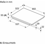 Bosch PXV845HC1E, Calentador autárquico negro/Acero fino