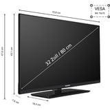 Telefunken XH32N750M, Televisor LED negro