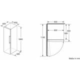 Bosch Serie 6 KSV36AIDP frigorífico Independiente 346 L D Acero inoxidable, Refrigerador de espacio completo acero fino, 346 L, SN-T, 39 dB, D, Acero inoxidable