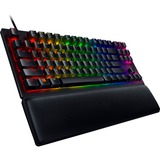 Razer Huntsman V2 Tenkeyless teclado USB QWERTZ Alemán Negro, Teclado para gaming negro, Tenkeyless (sin zona numérica) (80 - 87%), USB, Switch de tecla optomecánico, QWERTZ, LED RGB, Negro