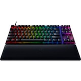 Razer Huntsman V2 Tenkeyless teclado USB QWERTZ Alemán Negro, Teclado para gaming negro, Tenkeyless (sin zona numérica) (80 - 87%), USB, Switch de tecla optomecánico, QWERTZ, LED RGB, Negro