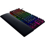 Razer Huntsman V2 Tenkeyless teclado USB QWERTZ Alemán Negro, Teclado para gaming negro, Tenkeyless (sin zona numérica) (80 - 87%), USB, Switch de tecla optomecánico, QWERTZ, LED RGB, Negro