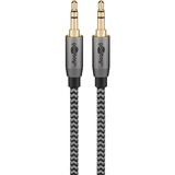 goobay 65273, Cable negro/Plateado