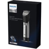 Philips BT9810/15, Cortapelo para barba negro/Plateado