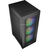 Sharkoon REBEL C20 ITX RGB, Cajas de torre negro