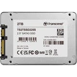 Transcend SSD225S 2 TB, Unidad de estado sólido plateado