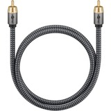 goobay 65299, Cable negro/Plateado