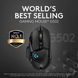 Logitech G502 HERO, Ratones para gaming negro