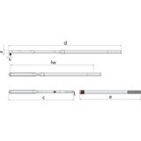 GEDORE DREMOMETER 8581-01, Llave de torsión cromado