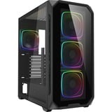 Sharkoon AK5G RGB , Cajas de torre negro