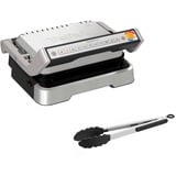 Tefal OptiGrill 2in1 GC773D10, Barbacoa de contacto acero fino