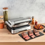 Tefal OptiGrill 2in1 GC773D10, Barbacoa de contacto acero fino