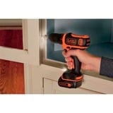 BLACK+DECKER BDODD12KA-DE, Taladro/destornillador negro/Naranja