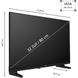 JVC LT-32VAH3355, Televisor LED negro