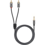 goobay 65288, Cable negro/Plateado