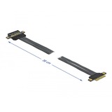 DeLOCK 85768 tarjeta y adaptador de interfaz Interno PCIe, Tarjeta de ampliación PCIe, PCIe, Negro, Verde, 0,3 m, 1 pieza(s)