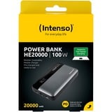 Intenso HE20000, 7350050, Banco de potencia gris/Negro