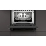 Neff C1CMG84N0 horno 44 L 3350 W Negro, Acero inoxidable acero fino, Medio, Horno eléctrico, 44 L, 3350 W, 44 L, 900 W