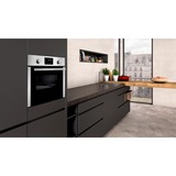 Neff C1CMG84N0 horno 44 L 3350 W Negro, Acero inoxidable acero fino, Medio, Horno eléctrico, 44 L, 3350 W, 44 L, 900 W