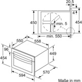 Neff C1CMG84N0 horno 44 L 3350 W Negro, Acero inoxidable acero fino, Medio, Horno eléctrico, 44 L, 3350 W, 44 L, 900 W