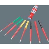 Wera VDE Stainless 17 extra slim 1, 05006631001, Destornillador rojo/Azul