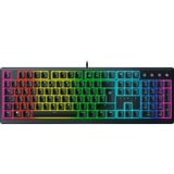 Razer Ornata V3 teclado USB QWERTZ Alemán Negro, Teclado para gaming negro, Completo (100%), USB, Interruptor de membrana, QWERTZ, LED RGB, Negro