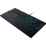 Razer Ornata V3 teclado USB QWERTZ Alemán Negro, Teclado para gaming negro, Completo (100%), USB, Interruptor de membrana, QWERTZ, LED RGB, Negro