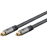 goobay 65304, Cable negro/Plateado