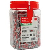 fischer DUOPOWER 6x30, Pasador gris claro/Rojo