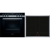 Siemens HE517ABS1, Juego de cocina negro/Acero fino