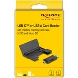 DeLOCK 91014, Lector de tarjetas negro