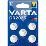 VARTA 6025101415 Batería de un solo uso CR2025 Litio Batería de un solo uso, CR2025, Litio, 3 V, 5 pieza(s), 157 mAh