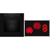 Neff BX48PB, Juego para horno negro/Acero fino