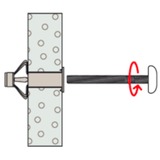 fischer HM 6x65 S, Pasador plateado