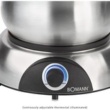 Bomann FD 2248 CB, Fondue acero fino