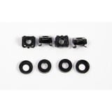 Inter-Tech 88887281 kit de montaje, Juego de tornillos negro, 100 mm, 155 mm, 20 mm, 430 g