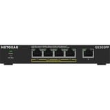 Netgear GS305PP-300EUS, Interruptor/Conmutador negro