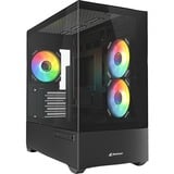 Sharkoon MK6 RGB , Cajas de torre negro