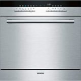 Siemens iQ500 SC76M542EU lavavajilla Semi integrado 7 cubiertos F, Lavavajillas acero fino/Negro, Semi integrado, Tamaño completo (60 cm), Metálico, Metálico, Botones, 1,75 m