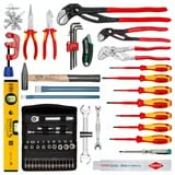 KNIPEX 00 21 19 LB E, Kit de herramientas rojo