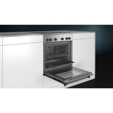 Siemens EQ110KA2EE sets de electrodoméstico de cocina Cerámico Horno eléctrico, Juego de cocina acero fino, Cerámico, 4 zona(s), Vidrio y cerámica, Negro, Tocar, 58,3 cm