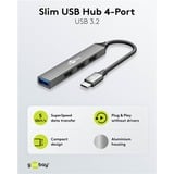 goobay 74457, Hub USB gris