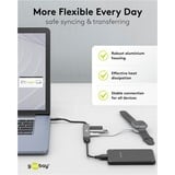 goobay 74457, Hub USB gris