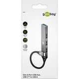 goobay 74457, Hub USB gris