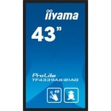 iiyama TF4339AS-B1AG, Pantalla de gran formato negro (mate)