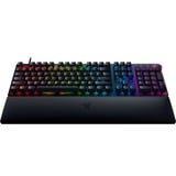 Razer Huntsman V2 teclado USB QWERTZ Alemán Negro, Teclado para gaming negro, Completo (100%), USB, Switch de tecla optomecánico, QWERTZ, LED RGB, Negro