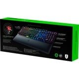 Razer Huntsman V2 teclado USB QWERTZ Alemán Negro, Teclado para gaming negro, Completo (100%), USB, Switch de tecla optomecánico, QWERTZ, LED RGB, Negro