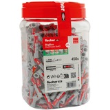 fischer DUOPOWER 8x40, 570549, Pasador gris claro/Rojo