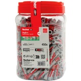 fischer DUOPOWER 8x40, 570549, Pasador gris claro/Rojo